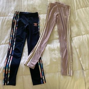2 Adidas leggings